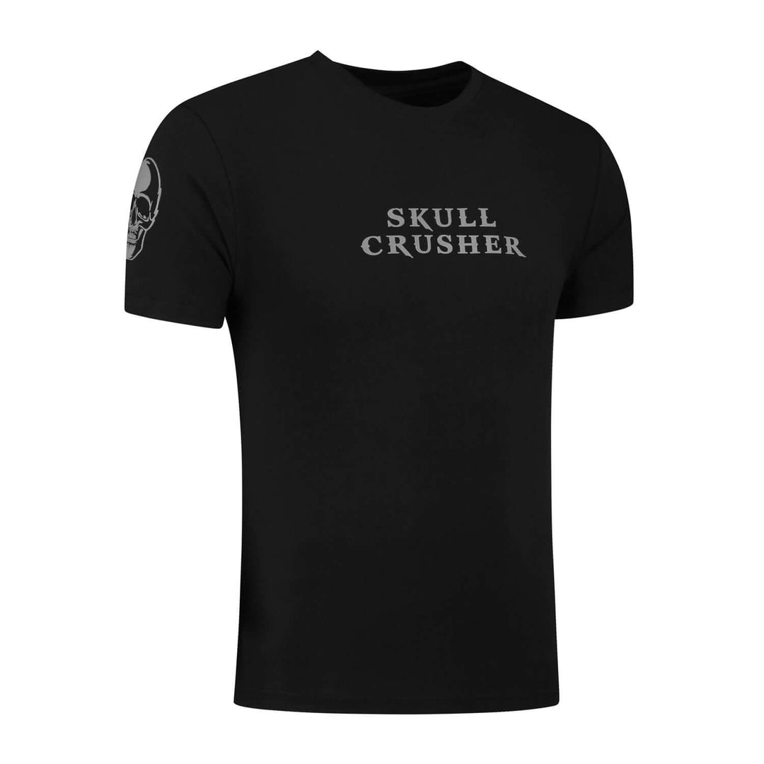 Skull Crusher® - T-shirt Powergrip Gris - Bar grip - T-shirt Squat