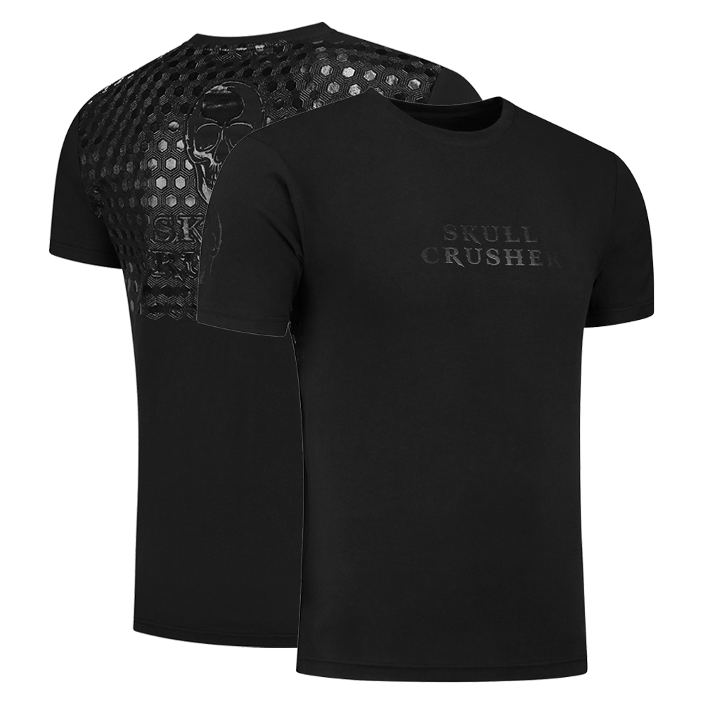 Skull Crusher® – Powergrip-Shirt Schwarz – Bargriff – Squat-Shirt